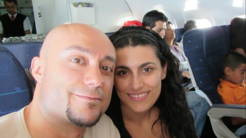 En el avión de Guayaquil
