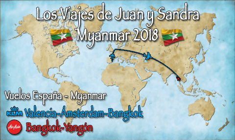 Vuelos España-Myanmar
